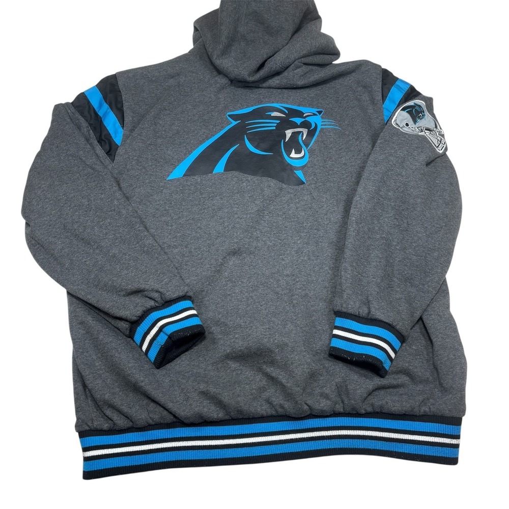 Carolina Panthers NFL Men's XXL G-III Hooded Reversible Jacket Black & Dark Gray - Picture 11 of 16